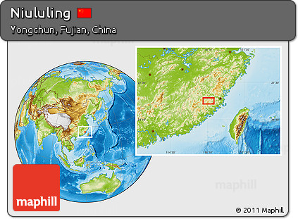 Physical Location Map of Niululing
