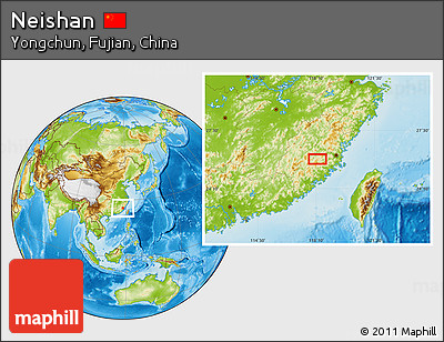 Physical Location Map of Neishan