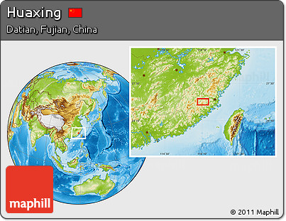 Physical Location Map of Huaxing