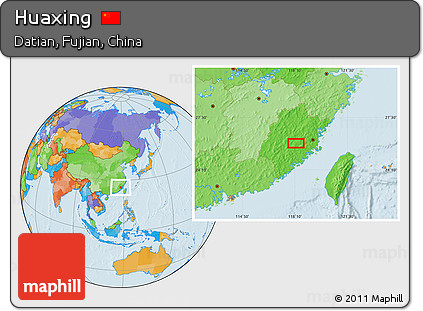 Political Location Map of Huaxing