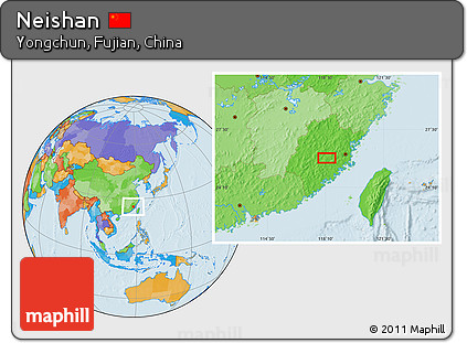 Political Location Map of Neishan