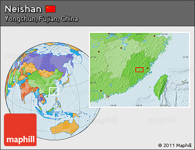 Political Location Map of Neishan