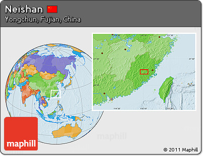 Political Location Map of Neishan