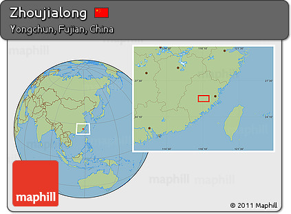 Savanna Style Location Map of Zhoujialong