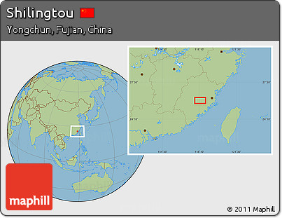 Savanna Style Location Map of Shilingtou