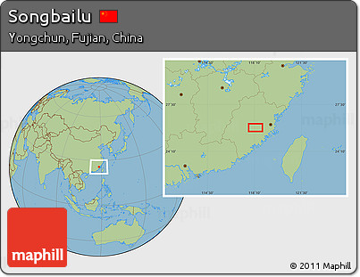 Savanna Style Location Map of Songbailu