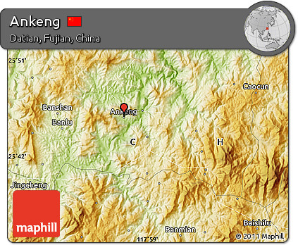 Physical Map of Ankeng