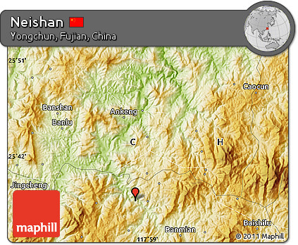 Physical Map of Neishan