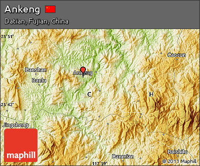 Physical Map of Ankeng