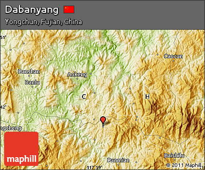 Physical Map of Dabanyang