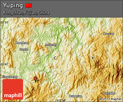 Physical Map of Yuping