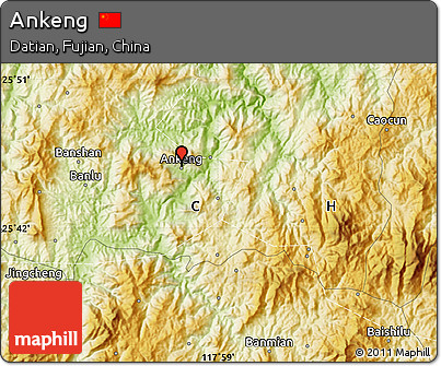 Physical Map of Ankeng