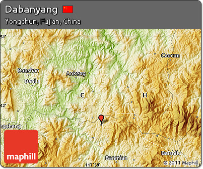 Physical Map of Dabanyang