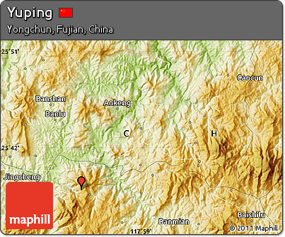 Physical Map of Yuping