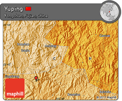 Political Map of Yuping