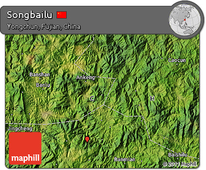 Satellite Map of Songbailu