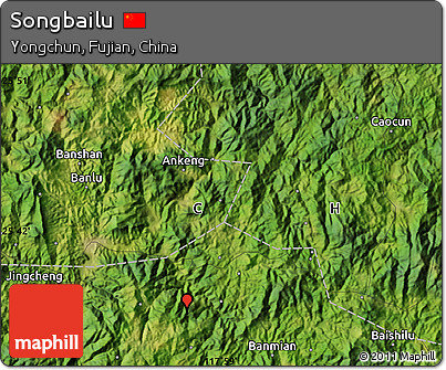 Satellite Map of Songbailu