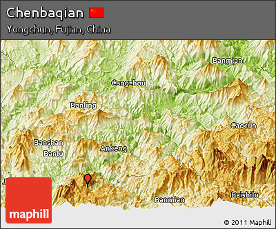 Physical Panoramic Map of Chenbaqian