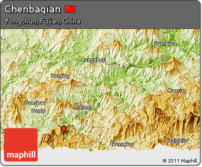 Physical Panoramic Map of Chenbaqian