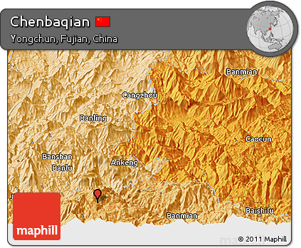 Political Panoramic Map of Chenbaqian