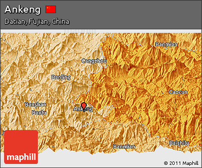 Political Panoramic Map of Ankeng
