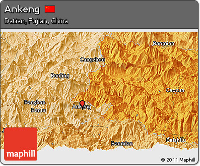 Political Panoramic Map of Ankeng