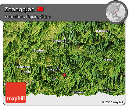 Satellite Panoramic Map of Zhangqian
