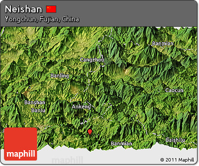 Satellite Panoramic Map of Neishan