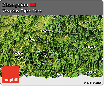 Satellite Panoramic Map of Zhangqian