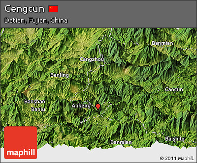 Satellite Panoramic Map of Cengcun