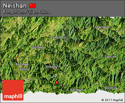 Satellite Panoramic Map of Neishan