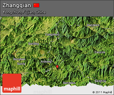 Satellite Panoramic Map of Zhangqian