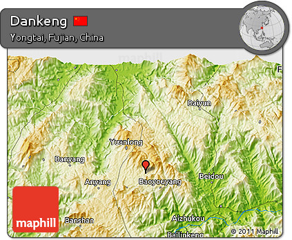 Physical 3D Map of Dankeng