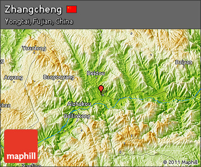 Physical 3D Map of Zhangcheng