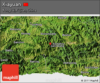 Satellite Panoramic Map of Xiayuan
