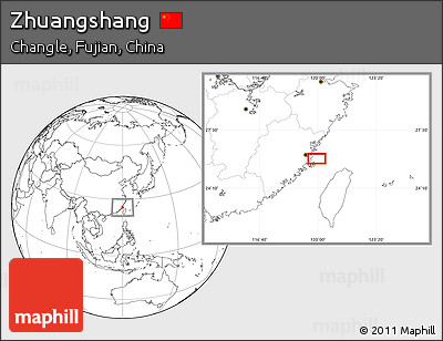 Blank Location Map of Zhuangshang