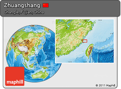 Physical Location Map of Zhuangshang