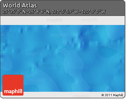 Political 3D Map of the Area around 25° 51' 37" N, 120° 37' 30" W