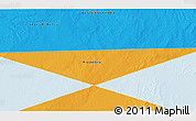 Political 3D Map of the area around 25° 51' 37" N, 12° 40' 30" W