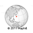Outline Map of the Area around 25° 51' 37" N, 136° 55' 30" E, rectangular outline