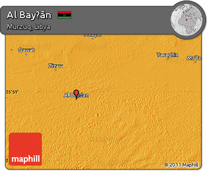 Political Map of Al Bayḑān