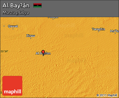 Political Map of Al Bayḑān