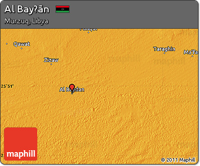 Political Map of Al Bayḑān