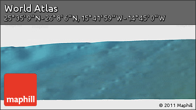 Satellite Panoramic Map of the Area around 25° 51' 37" N, 15° 13' 29" W