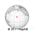 Outline Map of the Area around 25° 51' 37" N, 165° 40' 30" W, rectangular outline