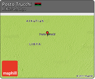 Physical 3D Map of Posto Trucchi