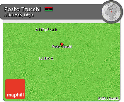 Political 3D Map of Posto Trucchi