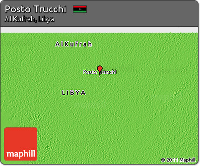 Political 3D Map of Posto Trucchi