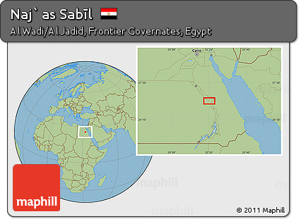 Savanna Style Location Map of Naj` As Sabīl