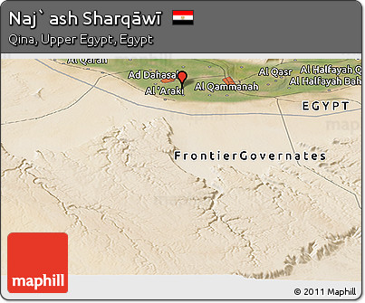 Satellite Panoramic Map of Naj` Ash Sharqāwī